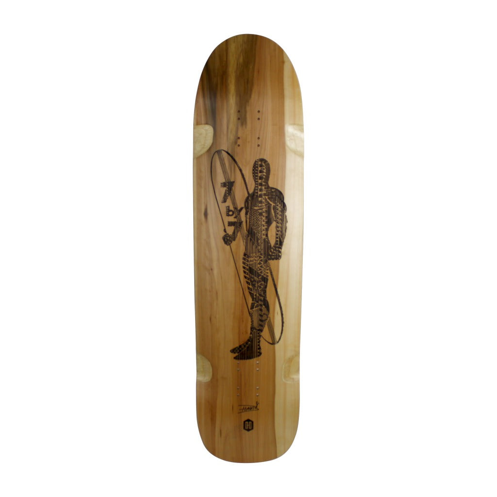 Hackbrett William 36,5" x 9.25" Waldapfel OldSchool / Artist Series / Haubi Haubner SILVER SUFFER 7 BY 7 layback-skateshop.myshopify.com Longboard Skateboard