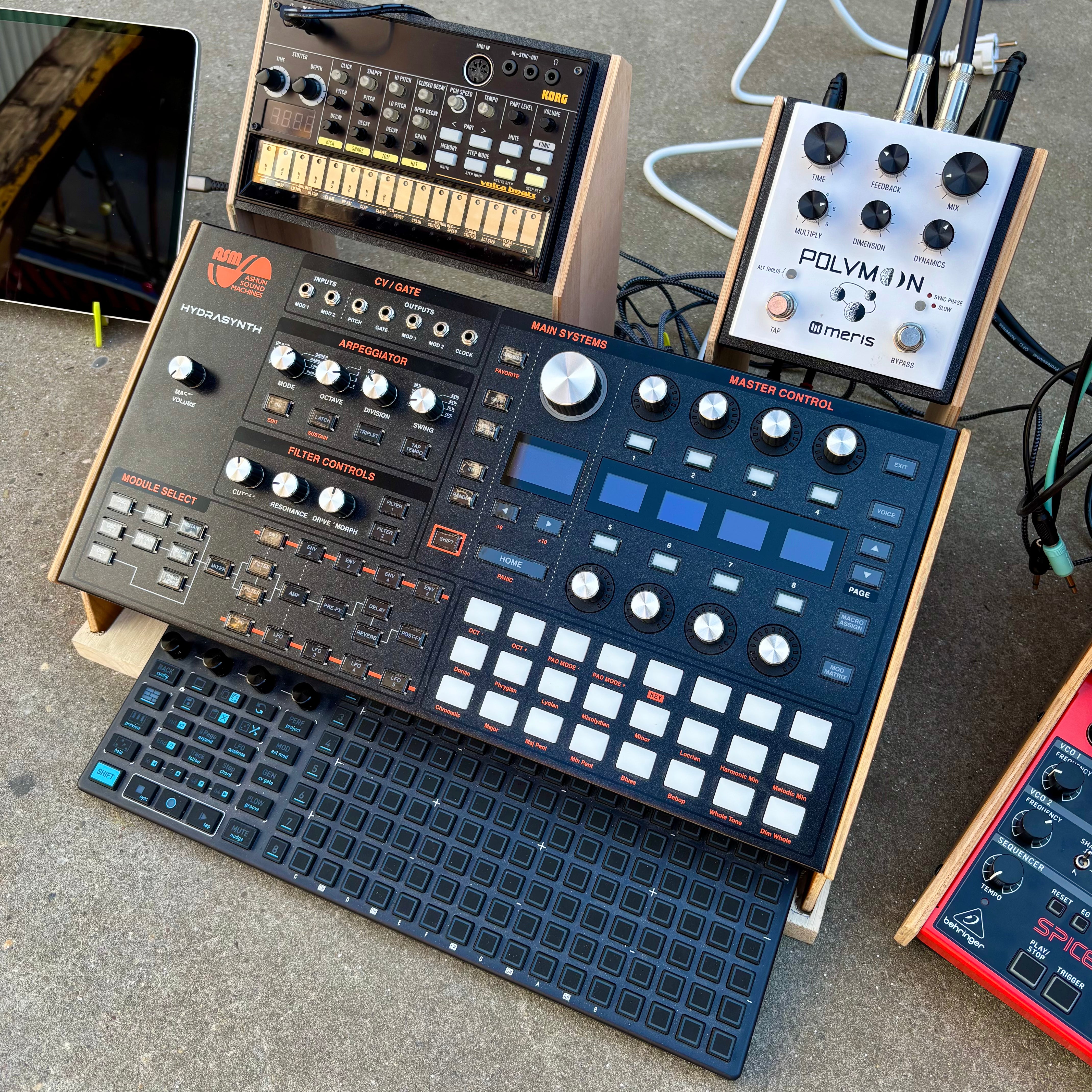 Hackbrett Stand für ASM Hydrasynth / Handgefertigt