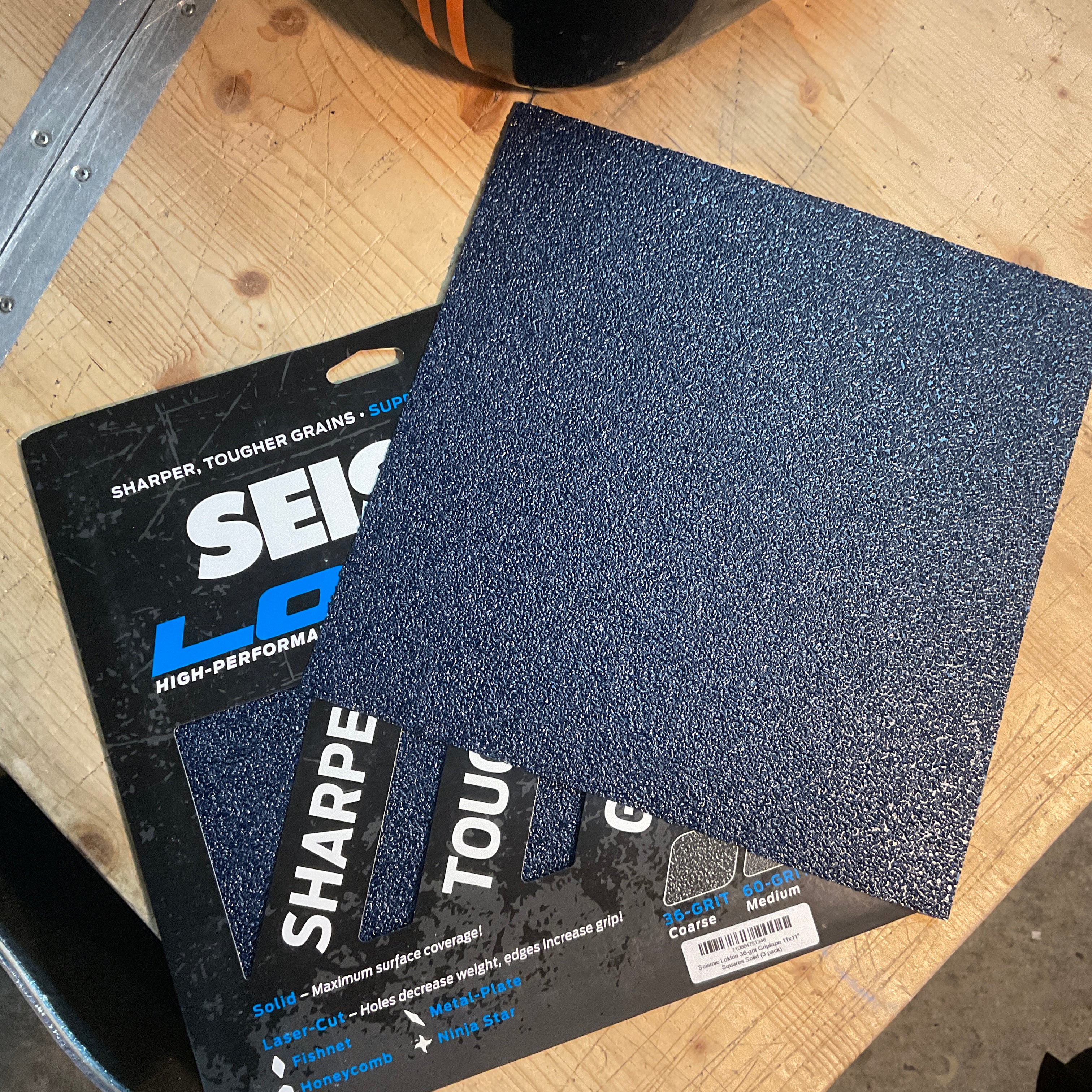 Seismic Lokton 36-grit Griptape sheets (3 Pack)