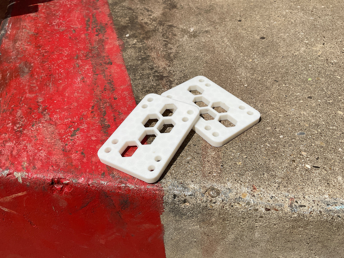 Layback Riser Pad 1/4 weiß | Layback Skateshop