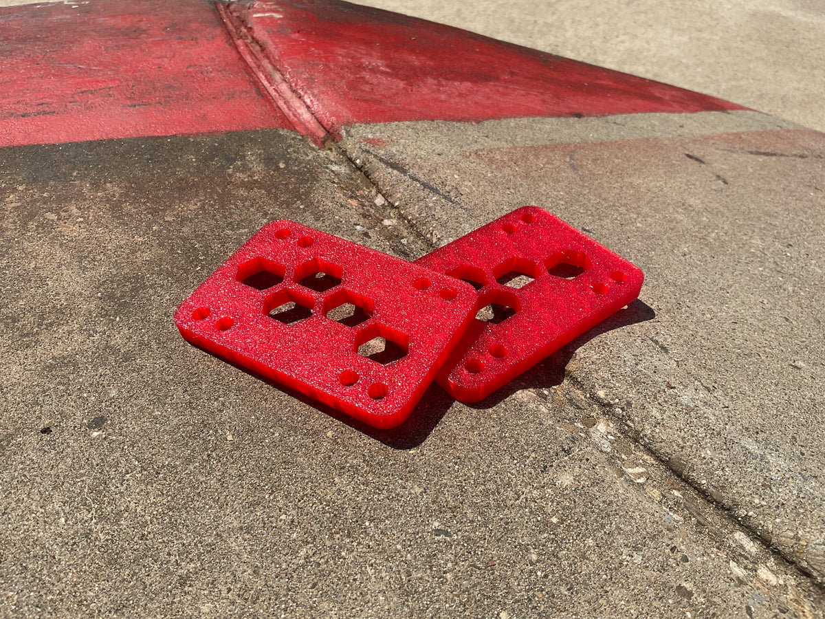 Layback Riser Pad 1/4 leckeres rot