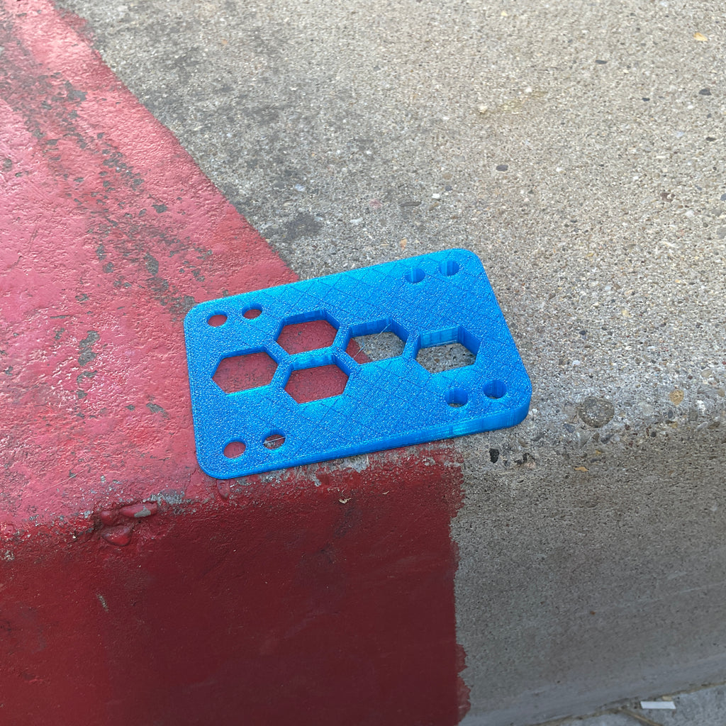 Lay Back Length Riser Layback Riser Pad 5° blau | Layback Skateshop