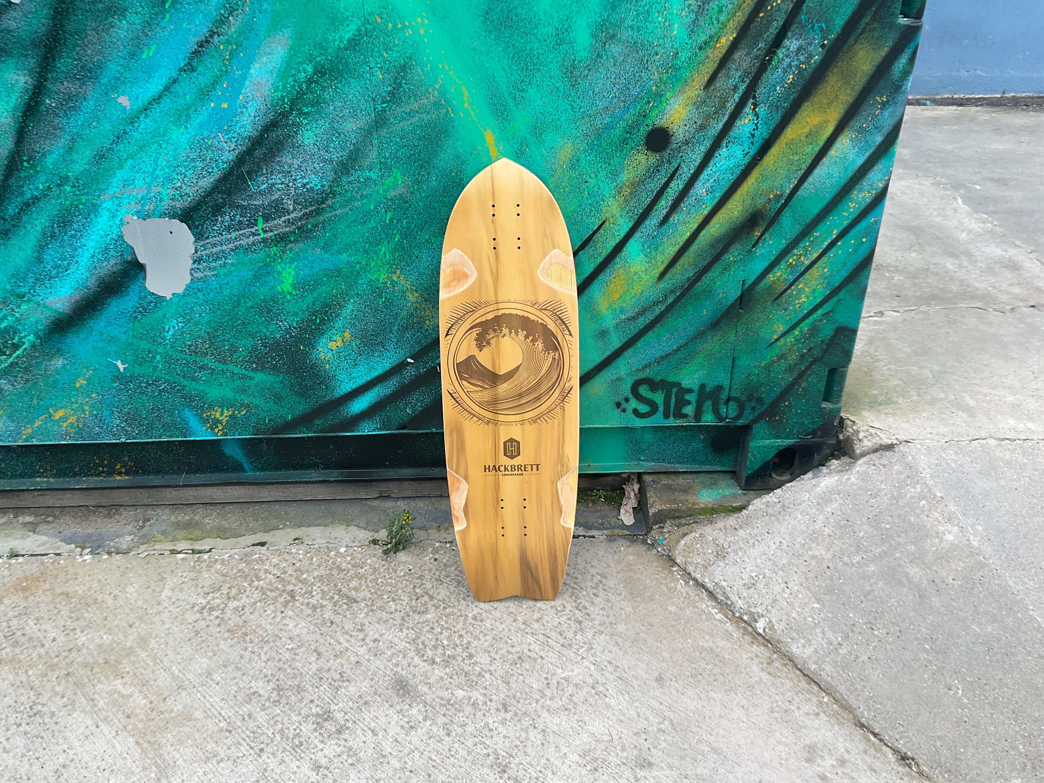 Hackbrett Surfskate 32" Tepa / Wellenberge