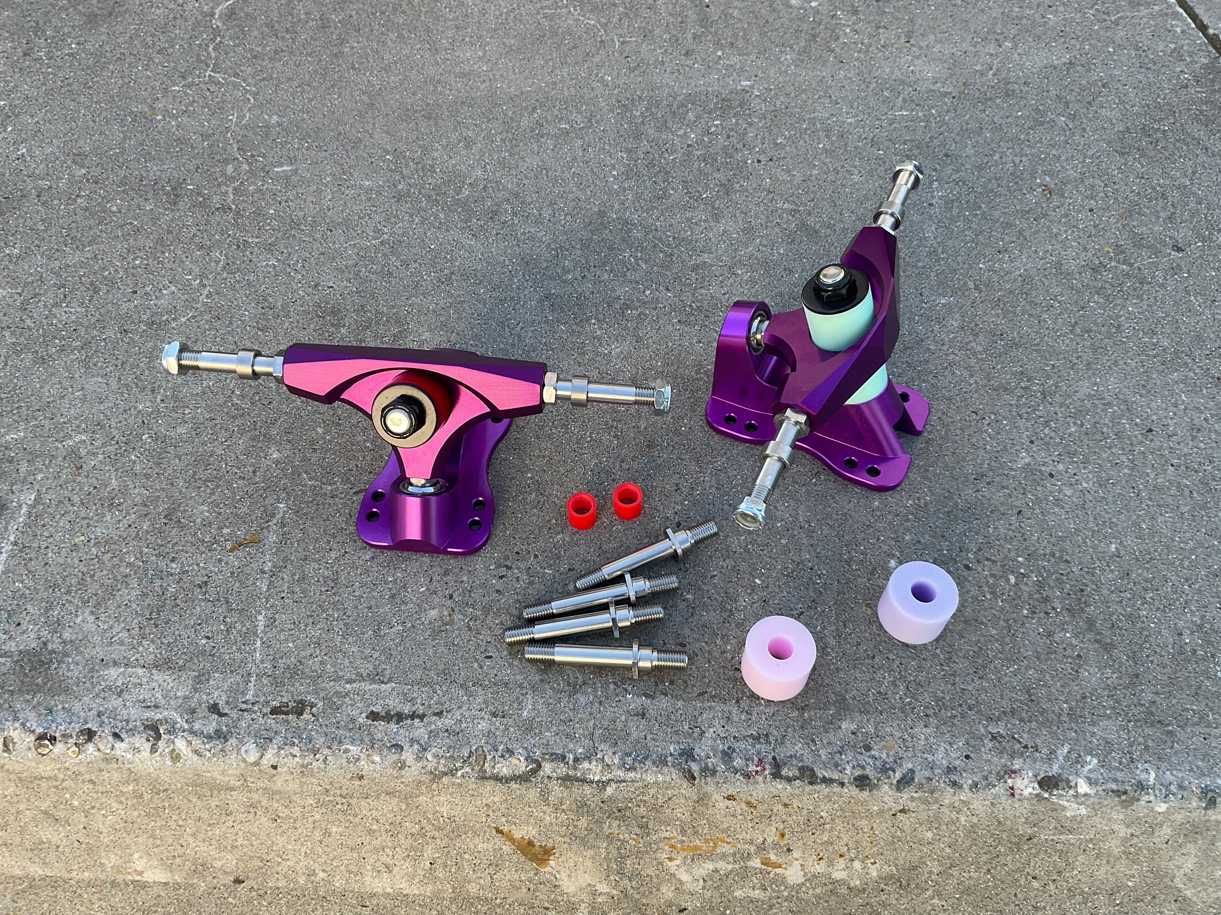 Rebirth S2 Precision Nebula Purple Split Angle Downhill Trucks