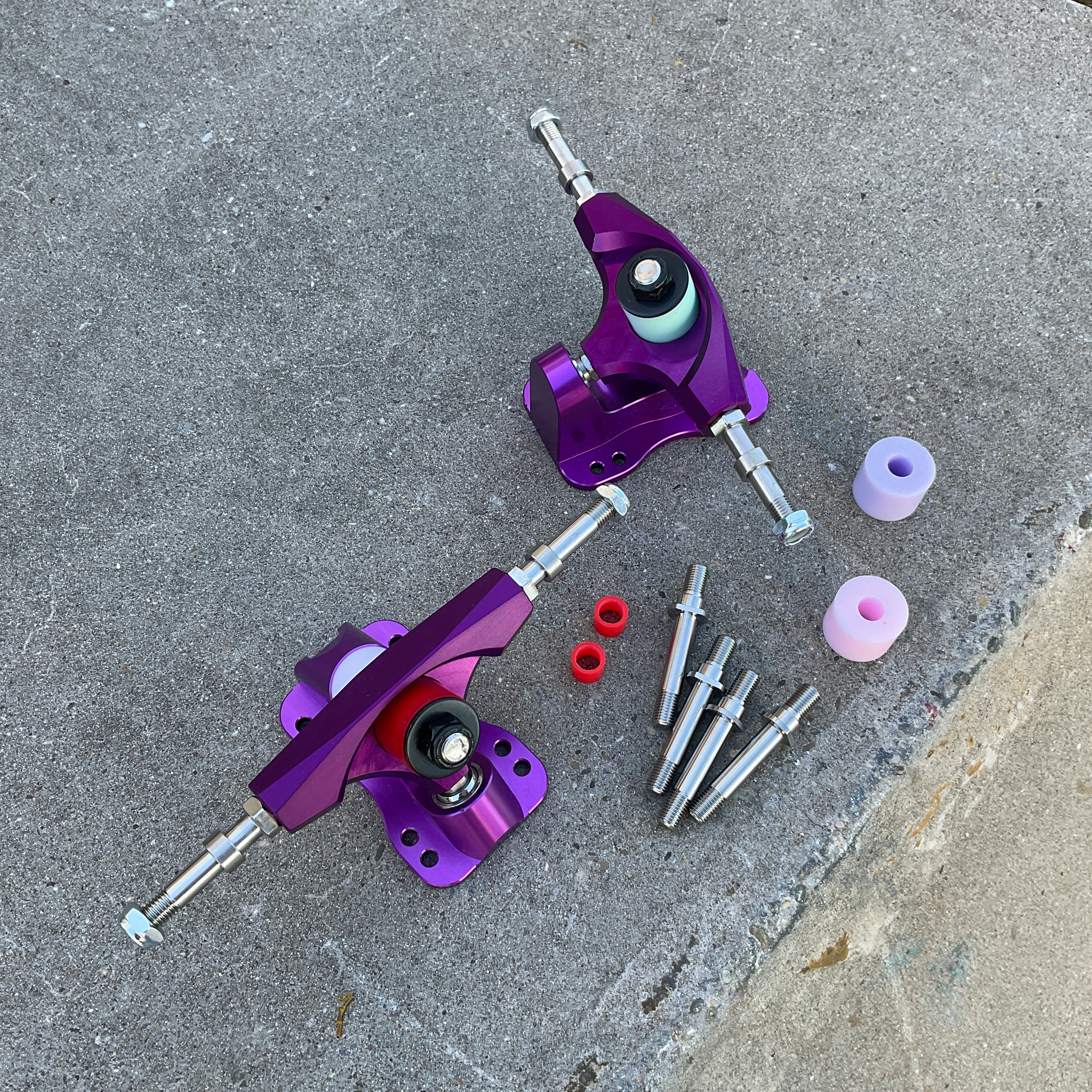 Rebirth S2 Precision Nebula Purple Split Angle Downhill Trucks