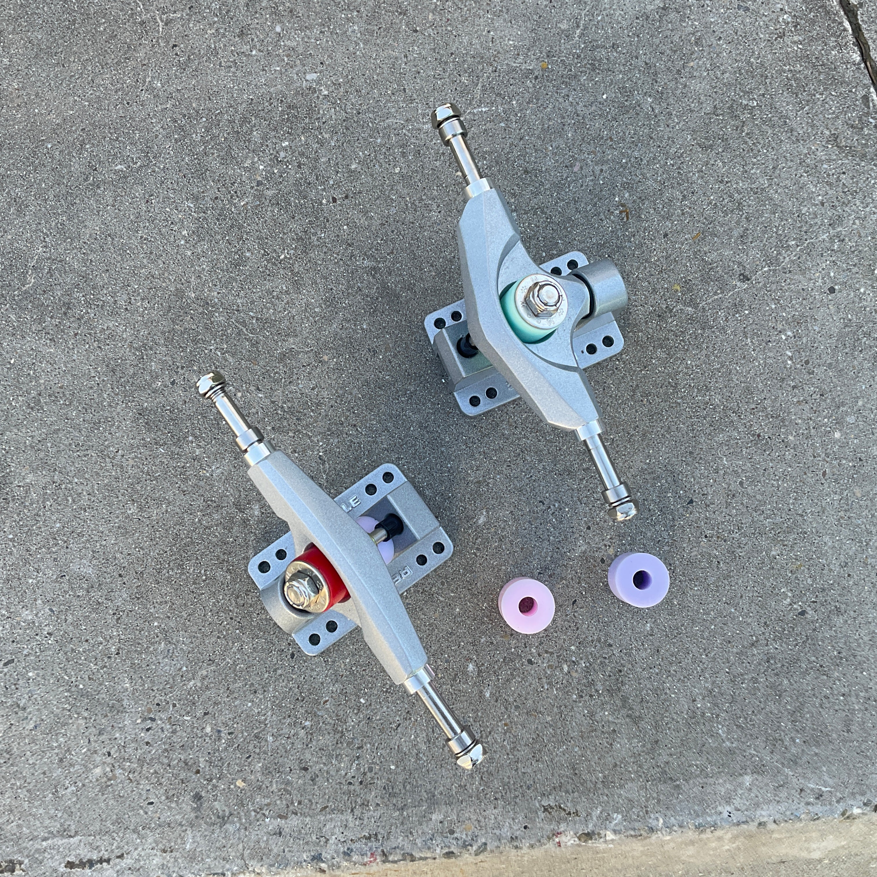 Rebirth R1 Silver Split Angle Downhill Trucks