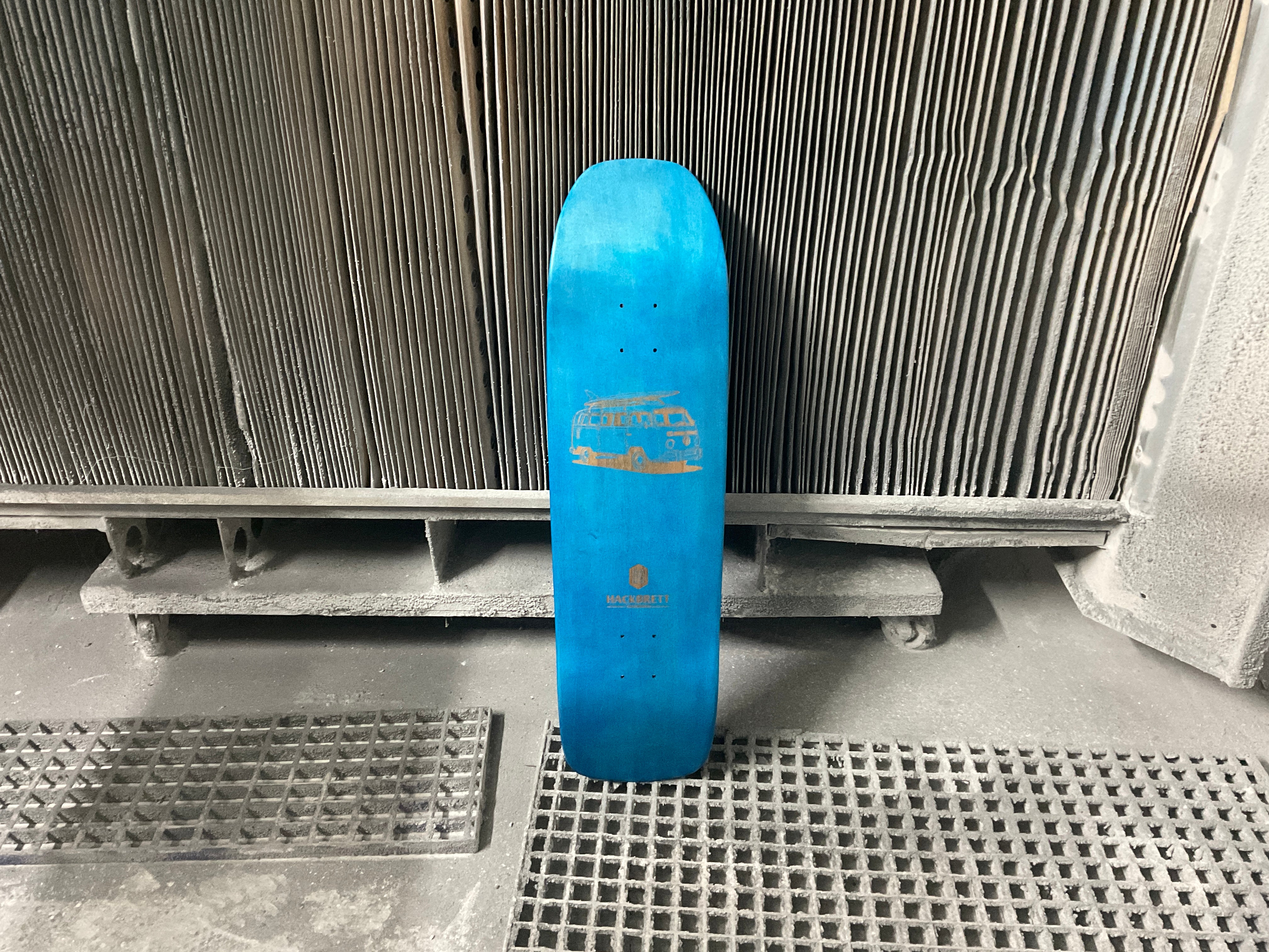 Hackbrett "Herr König Junior" 32,35x9" Ahorn V2 blau / Surf Van