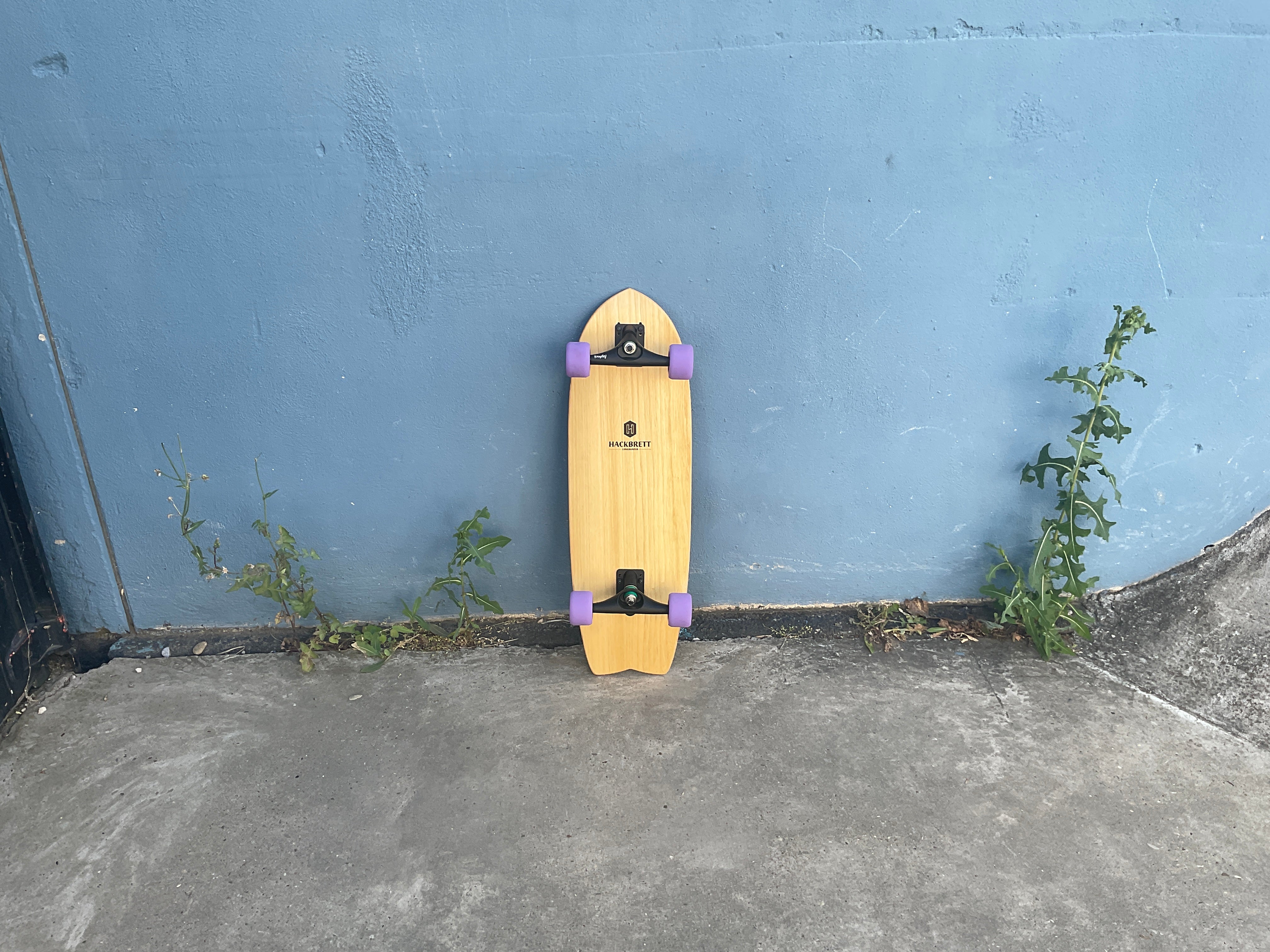 Hackbrett Surfskate 30.9“ Eiche hell / Komplettbrett