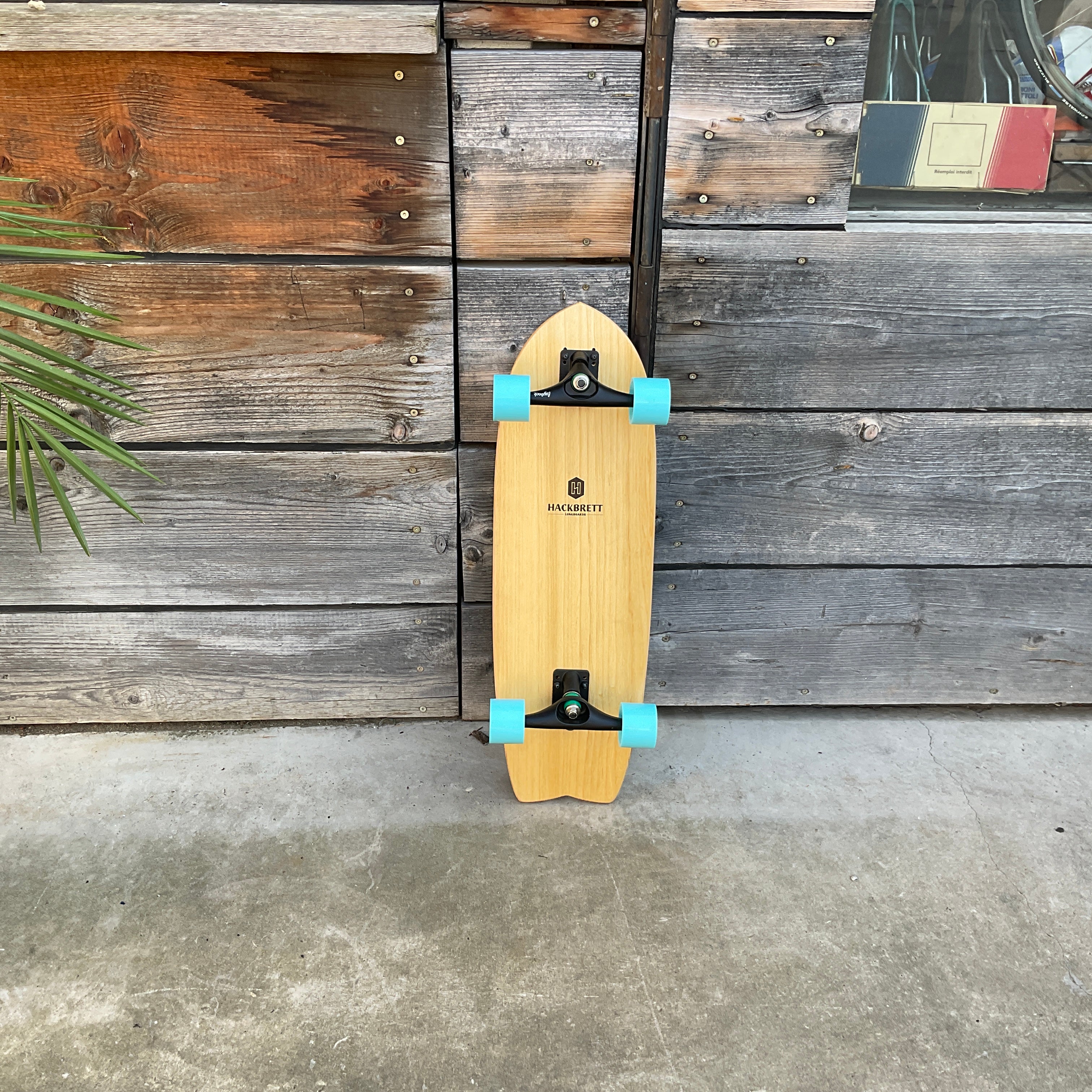 Hackbrett Surfskate 30.9“ Eiche hell / Komplettbrett