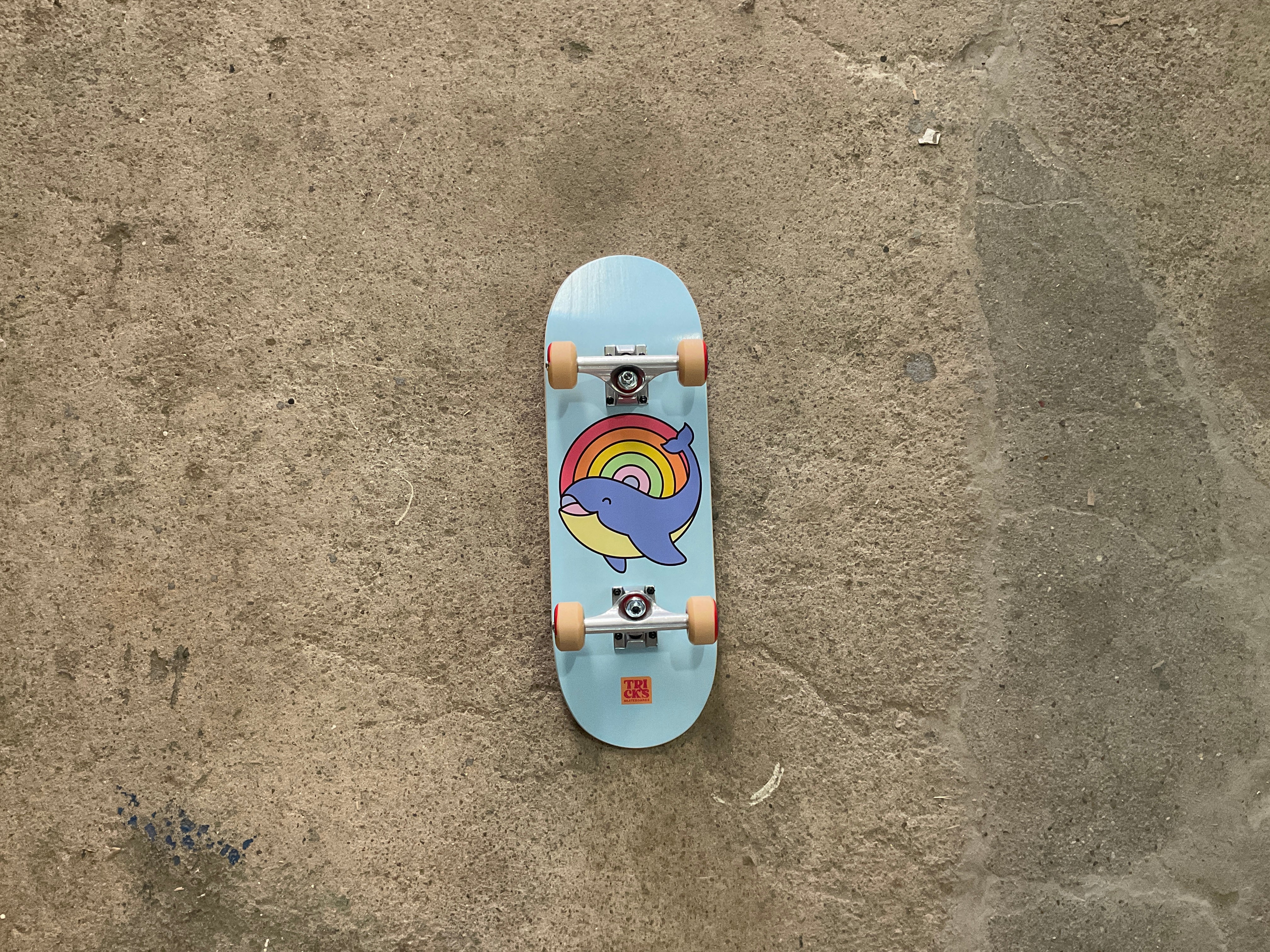 Tricks Whale 7.87"x24.21" Mini Komplettbrett für Kinder