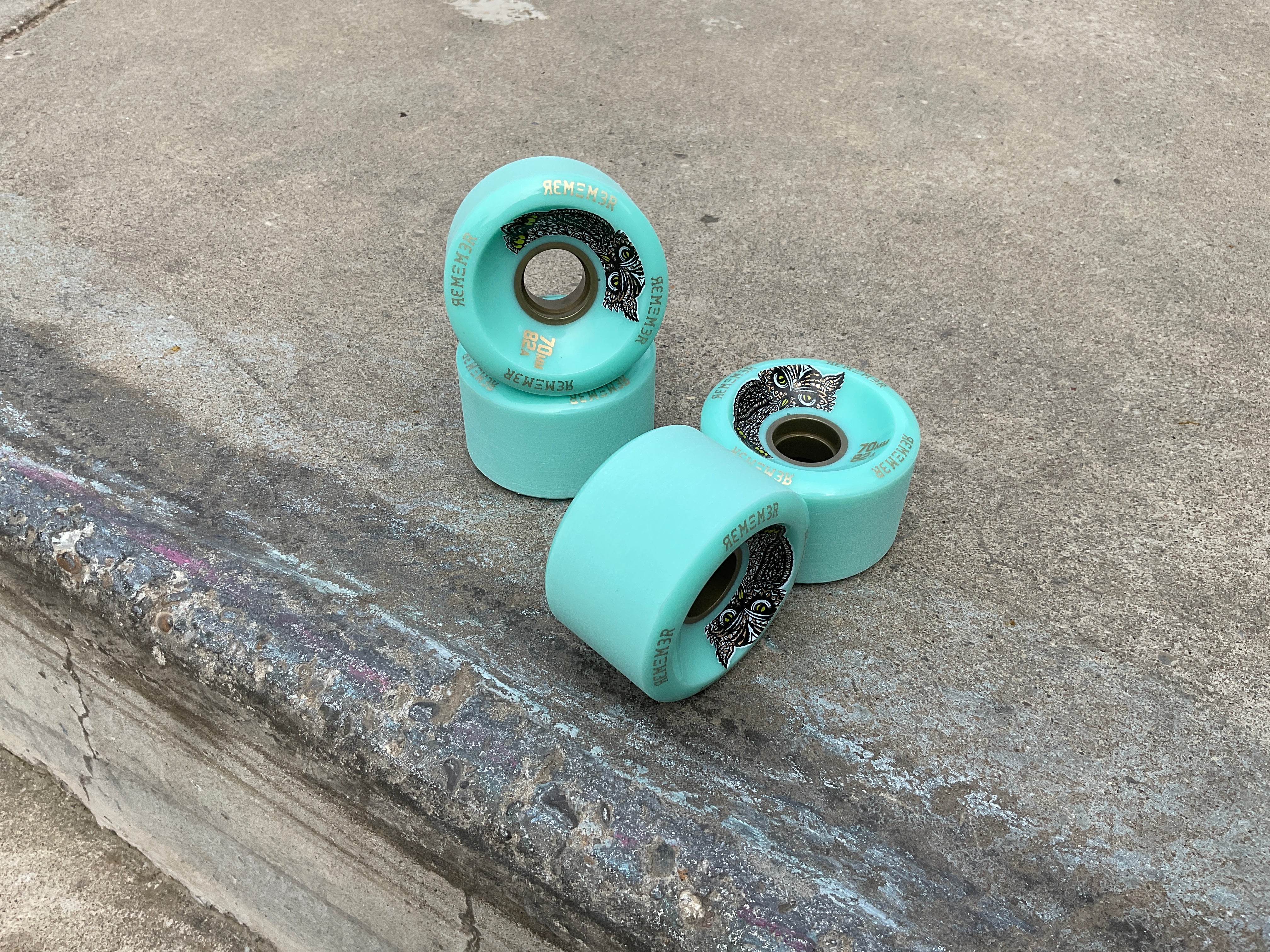 Remember Collective Hoot Wheels 70mm Seafoam Green 82a