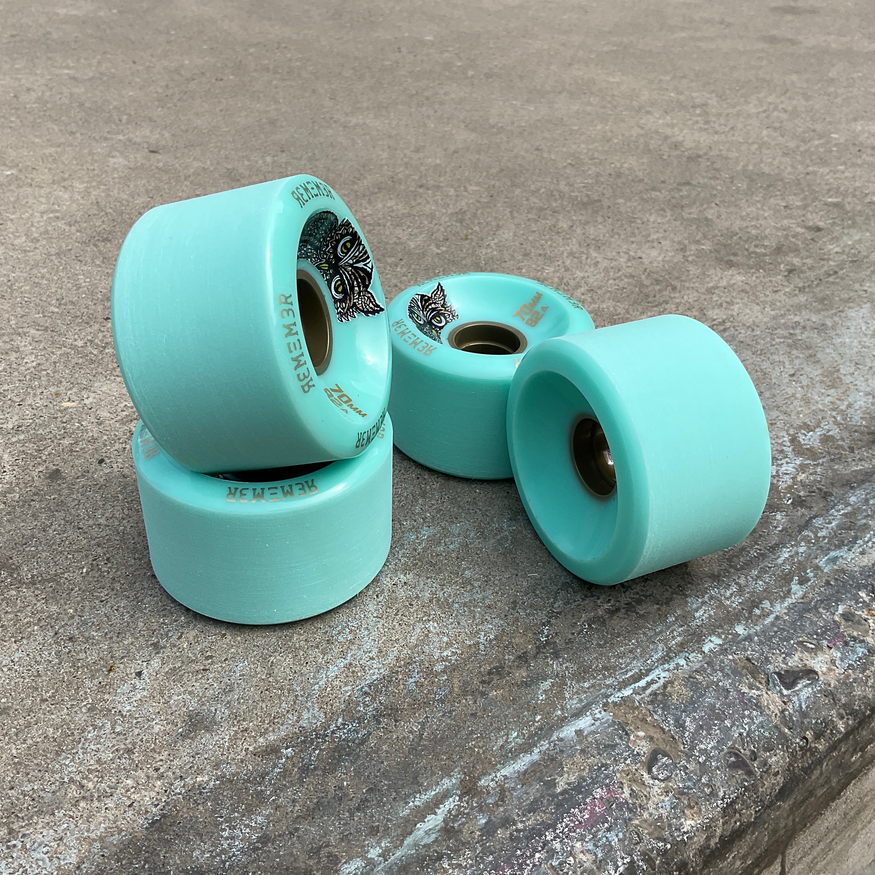 Remember Collective Hoot Wheels 70mm Seafoam Green 82a