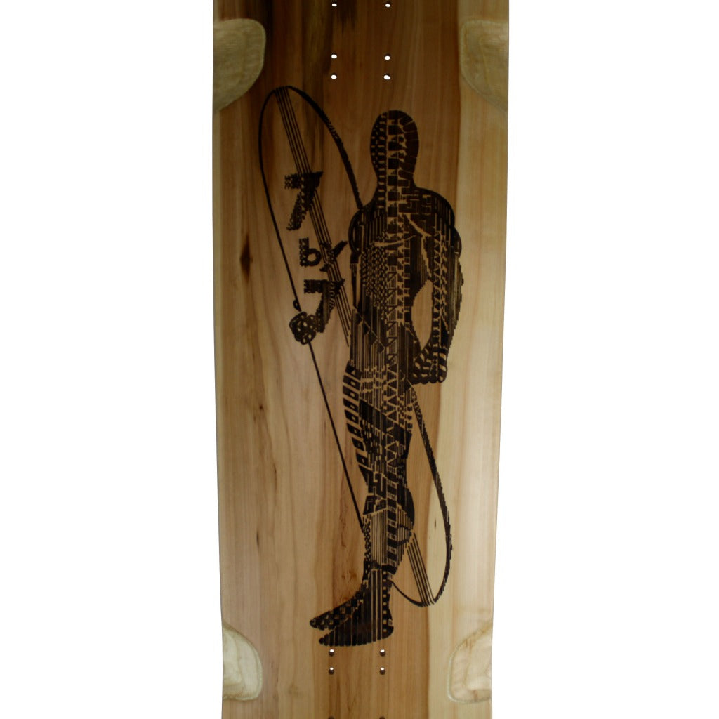 Hackbrett William 36,5" x 9.25" Waldapfel OldSchool / Artist Series / Haubi Haubner SILVER SUFFER 7 BY 7 layback-skateshop.myshopify.com Longboard Skateboard