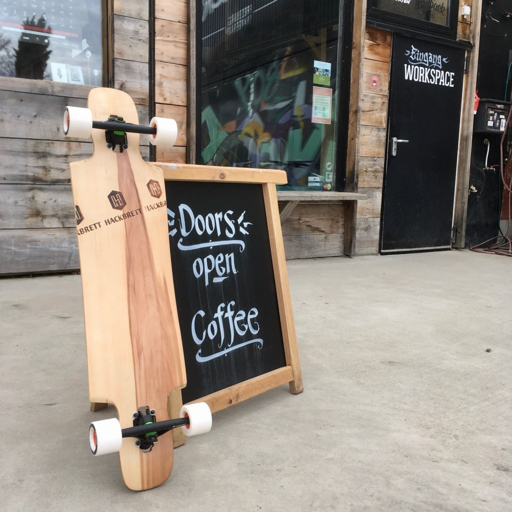 Hackbrett Dreisam Waldapfel – Komplettbrett layback-skateshop.myshopify.com Longboard Skateboard