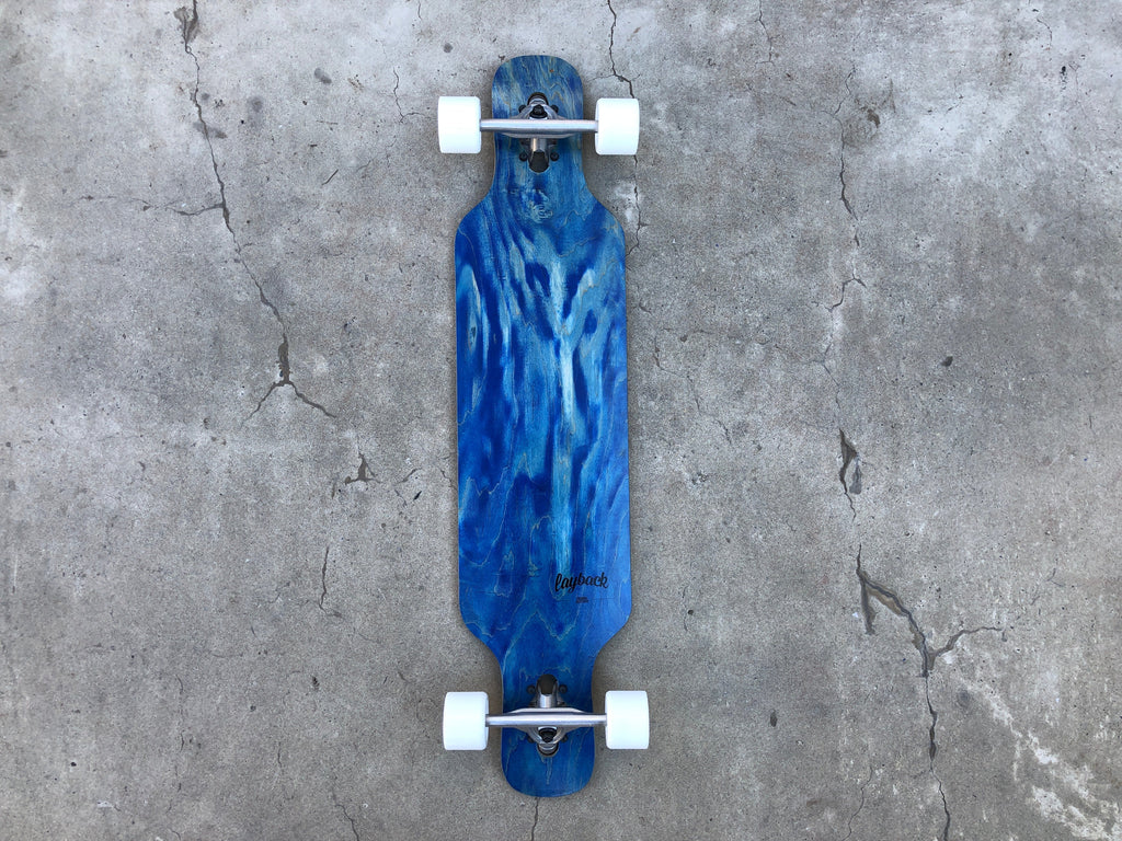 Layback Shopdeck Drop Through blau layback-skateshop.myshopify.com Longboard Skateboard