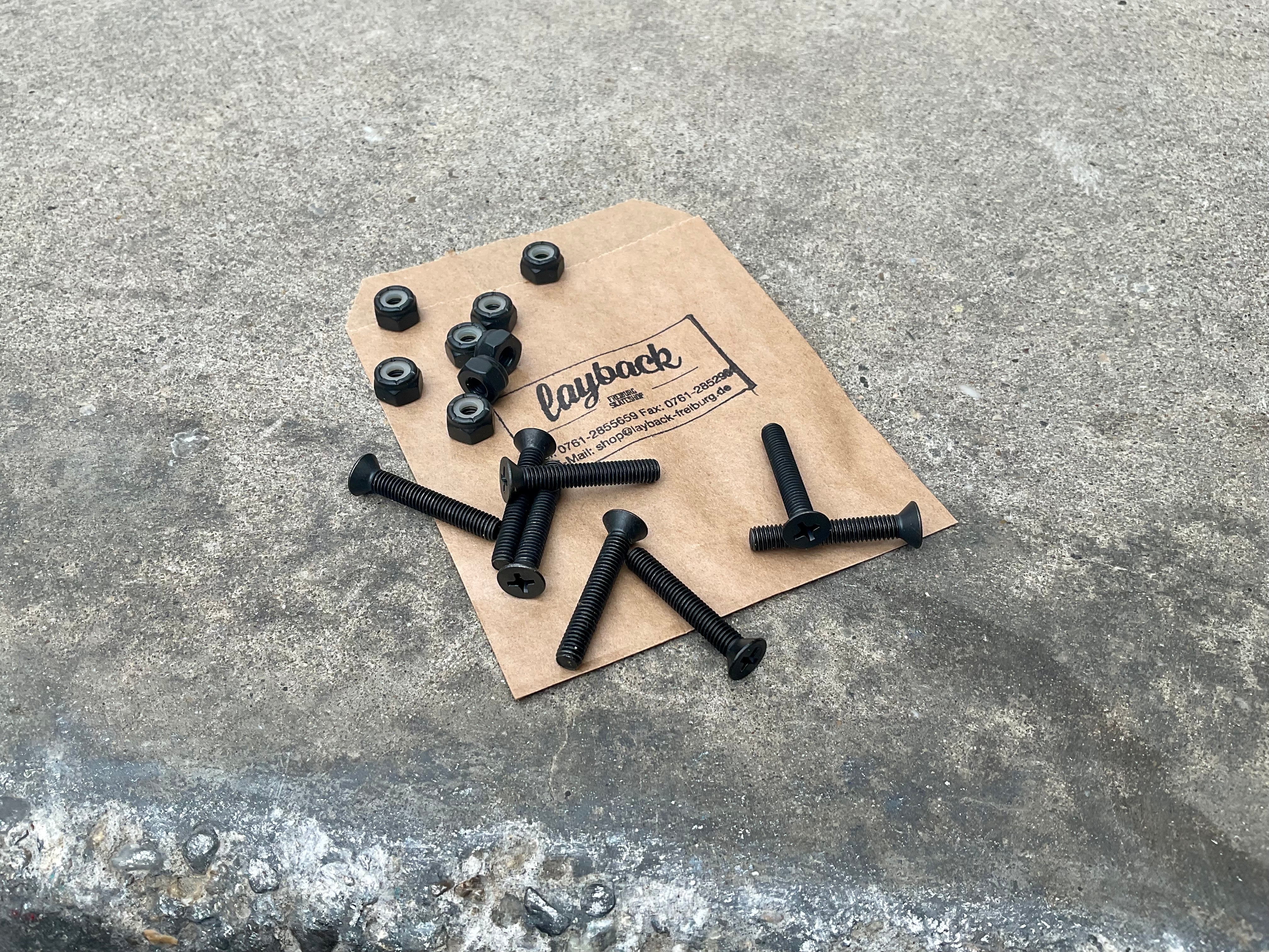 Schrauben 1 1/4" Senkkopf Kreuz layback-skateshop.myshopify.com Longboard Skateboard